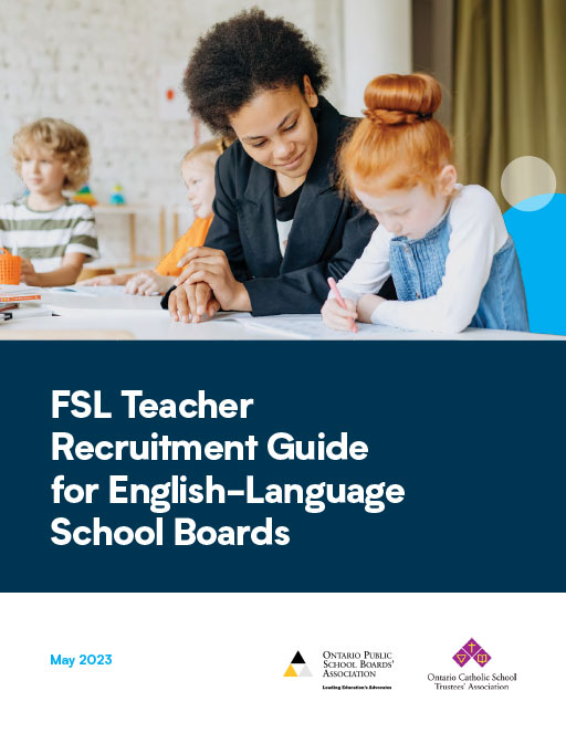 FSL Teacher Recruitment Guide for English-Language School Boards cover