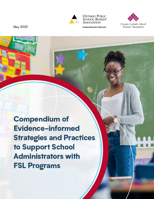 Compendium of Evidence‑informed Strategies and Practices to Support School Administrators with FSL Programs cover